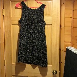 Black glasses print dress. Size large.